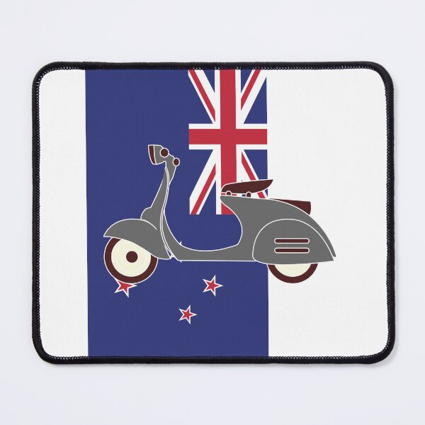 Item preview, Scooter on New Zealand Flag designed and sold by AceHamster.