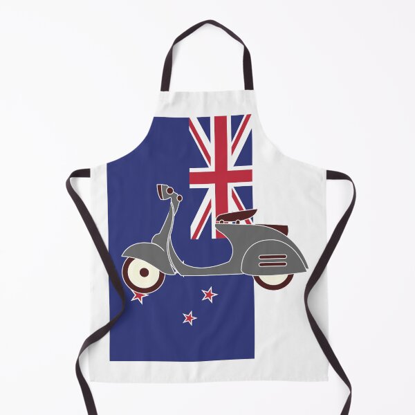 Item preview, Scooter on New Zealand Flag designed and sold by AceHamster.