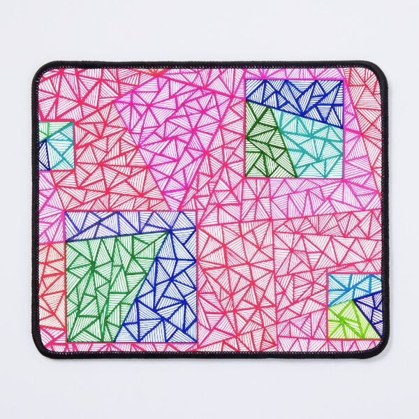 Item preview, Colorful geometric trendy spring summer abstract zentangle art designed and sold by BridgingThought.