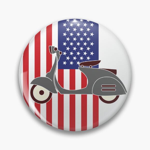 Artikelvorschau, Roller auf USA-Flagge entworfen und verkauft von AceHamster.