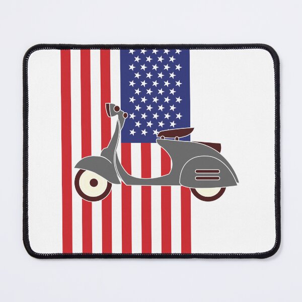 Item preview, Scooter on USA Flag designed and sold by AceHamster.