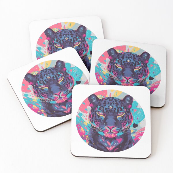 Item preview, Jaguar in Love // Aesthetic Jaguar // Cool Animal // Cyber Animal // Future Animal Art // Animal Warrior // Animal Cute Art // Gaming Aesthetic stickers designed and sold by SMARTKIT  DESIGNAGENCY.