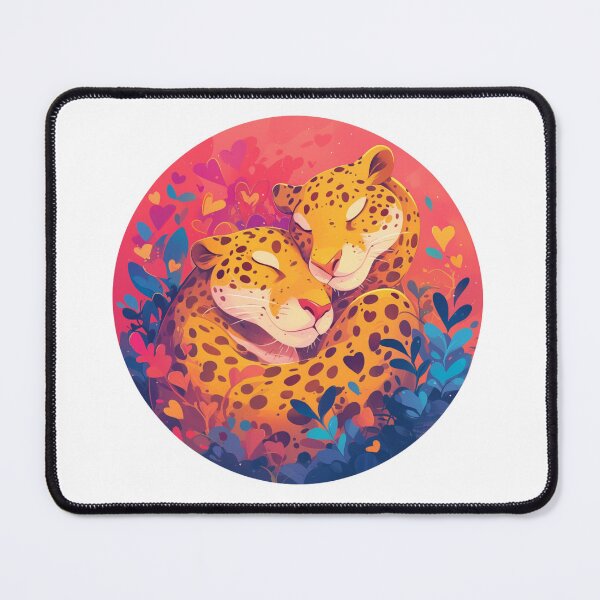 Item preview, Jaguar in Love // Aesthetic Jaguar // Cool Animal // Cyber Animal // Future Animal Art // Animal Warrior // Animal Cute Art // Gaming Aesthetic stickers designed and sold by SMARTKIT DESIGNAGENCY.