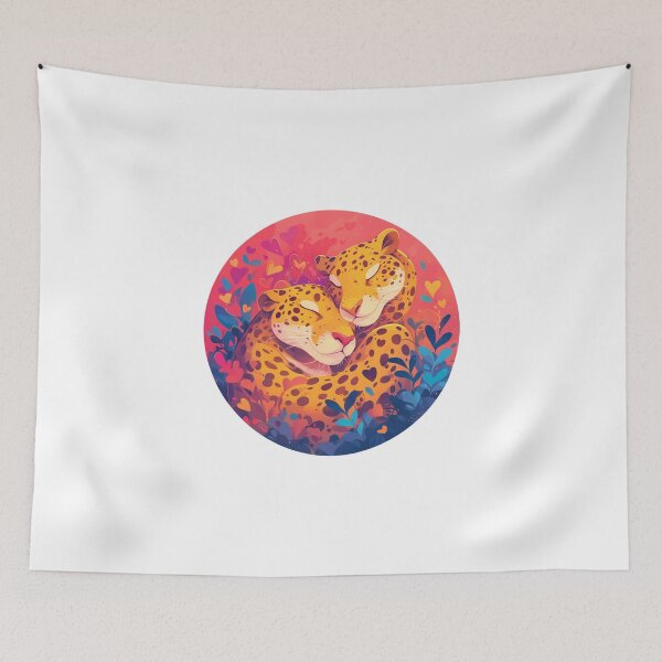 Item preview, Jaguar in Love // Aesthetic Jaguar // Cool Animal // Cyber Animal // Future Animal Art // Animal Warrior // Animal Cute Art // Gaming Aesthetic stickers designed and sold by SMARTKIT  DESIGNAGENCY.