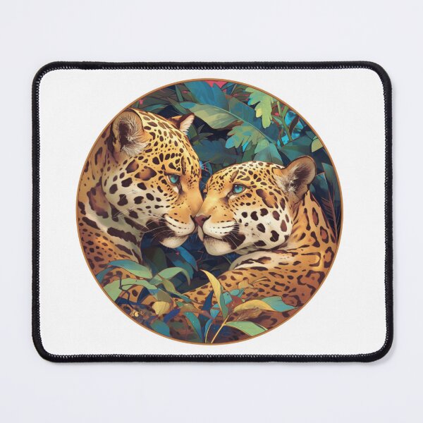 Item preview, Jaguar in Love // Aesthetic Jaguar // Cool Animal // Cyber Animal // Future Animal Art // Animal Warrior // Animal Cute Art // Gaming Aesthetic stickers designed and sold by SMARTKIT DESIGNAGENCY.