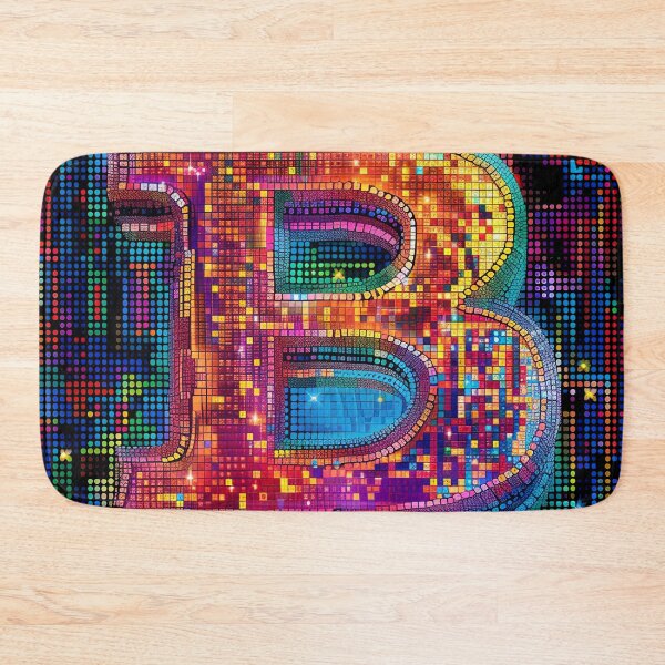 Item preview, bitcoin pixel squares designed and sold by Bitcoinomnis.