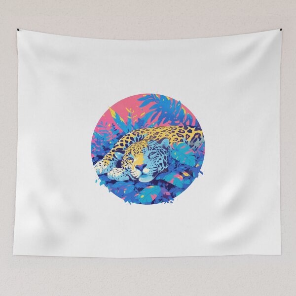 Item preview, Jaguar in Love // Aesthetic Jaguar // Cool Animal // Cyber Animal // Future Animal Art // Animal Warrior // Animal Cute Art // Gaming Aesthetic stickers designed and sold by SMARTKIT  DESIGNAGENCY.