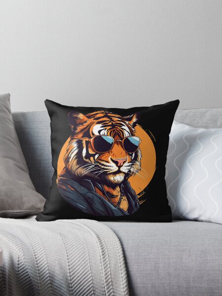 Item preview, Summer Cartoon Funny Cool Gangsta Tiger With Sunglasses designed and sold by Leonardo Palumbo.