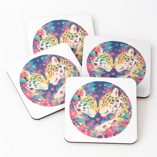 Item preview, Jaguar in Love // Aesthetic Jaguar // Cool Animal // Cyber Animal // Future Animal Art // Animal Warrior // Animal Cute Art // Gaming Aesthetic stickers designed and sold by SMARTKIT  DESIGNAGENCY.