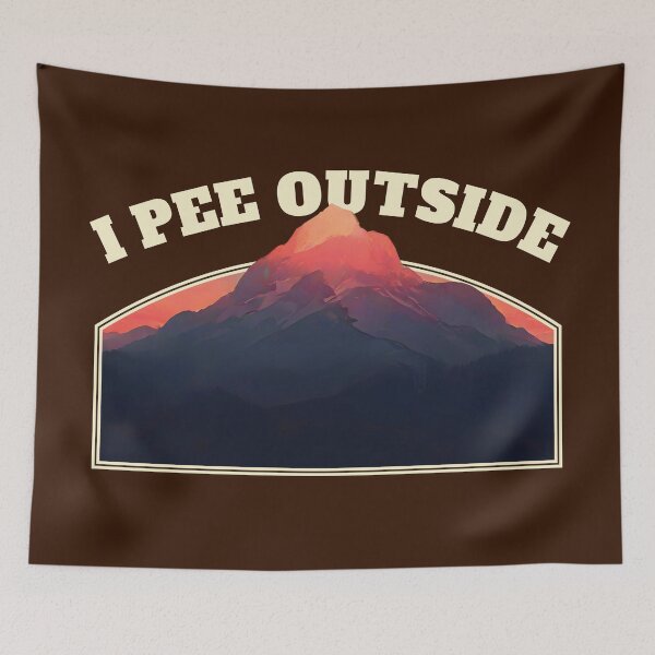 Item preview, I Pee Outside - Vintage Retro Funny Camping Slogan Hiking Outdoors Sayings Ver19 designed and sold by thecatcouch.