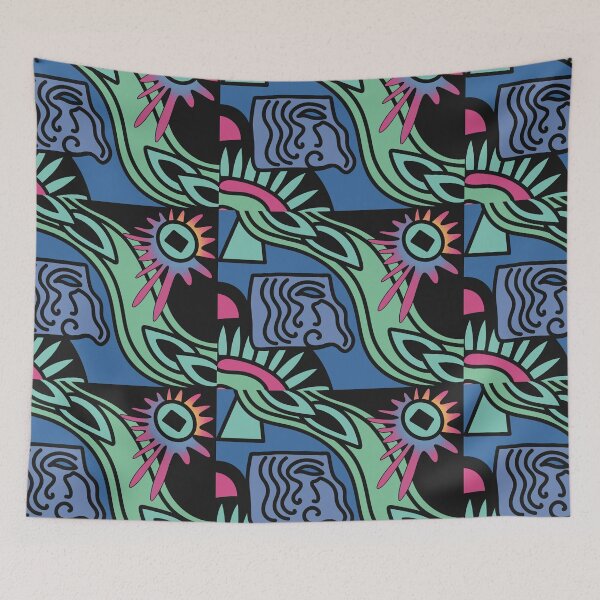 Item preview, Stone head and sun  designed and sold by Supercolori.