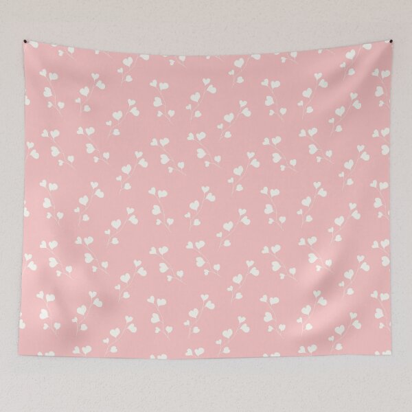 Item preview, Pastel pink pattern with hearts designed and sold by Mariana Shymkovych.