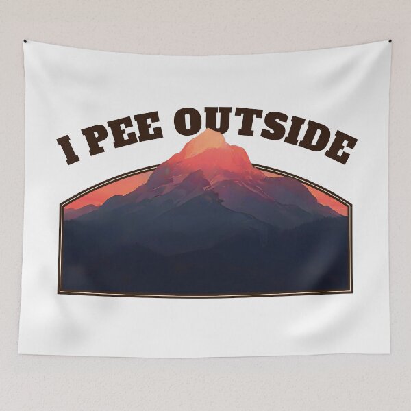 Item preview, I Pee Outside - Vintage Retro Funny Camping Slogan Hiking Outdoors Sayings Ver20 designed and sold by thecatcouch.