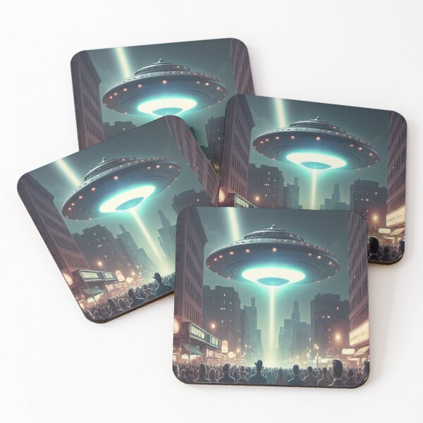 Item preview, Otherworldly Night Encounter - Alien Invasion designed and sold by eXtraHumans.