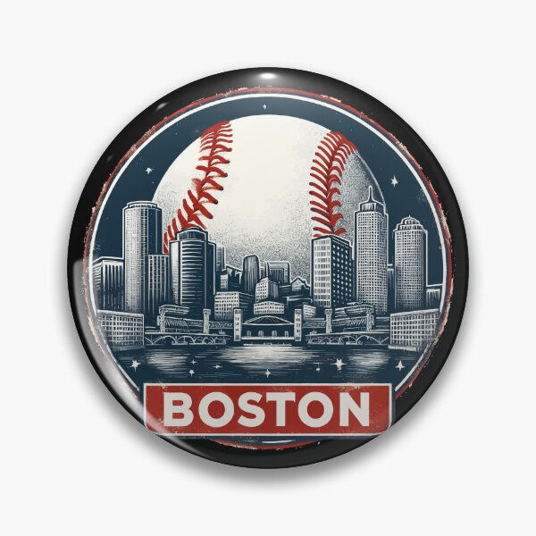 Artikelvorschau, Retro Vintage Boston Baseball Stadtbild entworfen und verkauft von TomFrontierArt.