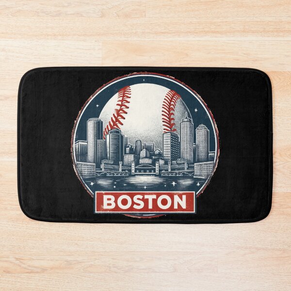 Item preview, Retro Vintage Boston Baseball Cityscape designed and sold by TomFrontierArt.