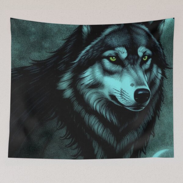 Item preview, Haunting Gothic Wolf designed and sold by TheDarkWardrobe.