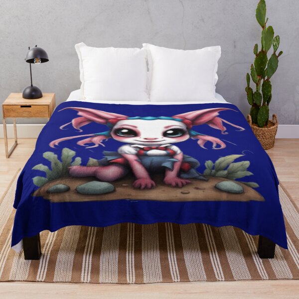 Item preview, Harley The Axolotl, Product Colour: Navy Blue designed and sold by Midnight Veil Designs.