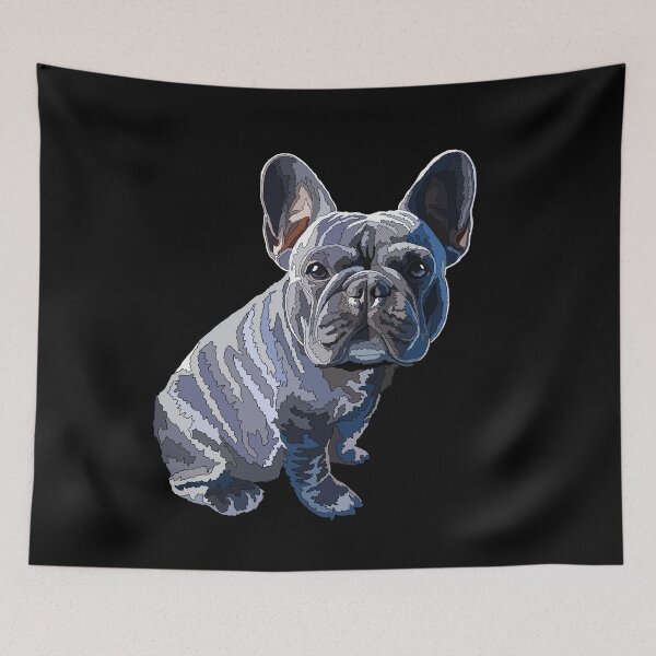 Item preview, Sitting Blue Frenchie Dog designed and sold by Just-Arts-4U.