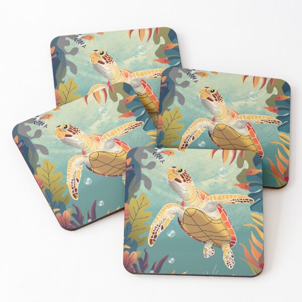 Item preview, Green Sea Turtle Swims The Pacific Ocean designed and sold by KeeganCreations.