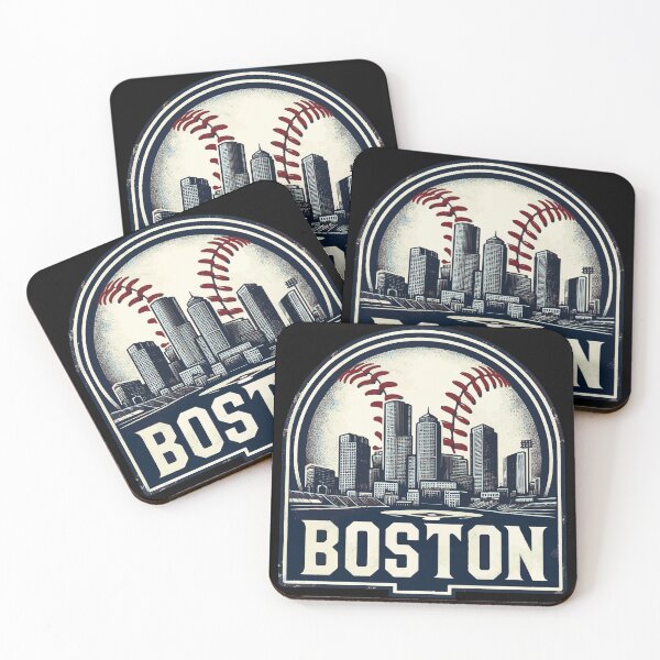 Item preview, Vintage Boston Baseball Cityscape designed and sold by TomFrontierArt.