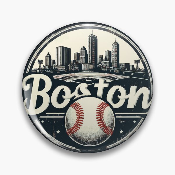 Artikelvorschau, Boston Baseballfeld Stadtbild Retro Vintage entworfen und verkauft von TomFrontierArt.