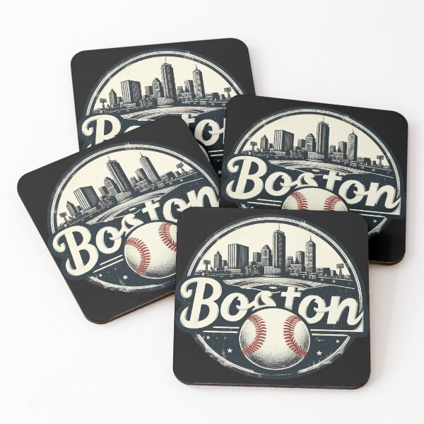 Item preview, Boston Baseball Field Cityscape Retro Vintage designed and sold by TomFrontierArt.