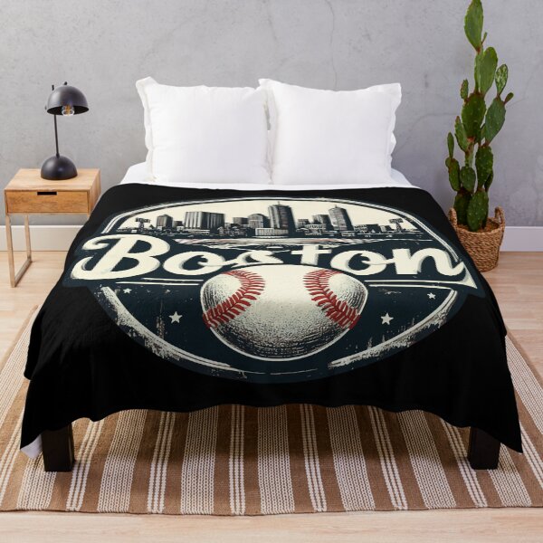 Item preview, Boston Baseball Field Cityscape Retro Vintage designed and sold by TomFrontierArt.