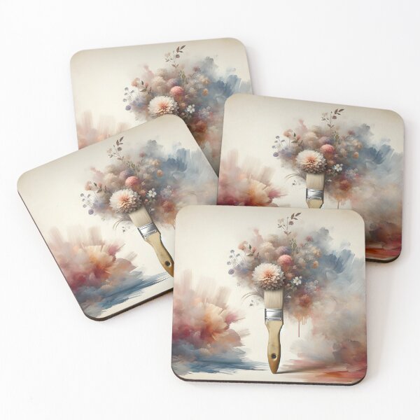 Item preview, Surreal Flower Bouquet On Paintbrush designed and sold by Maria Dryfhout.