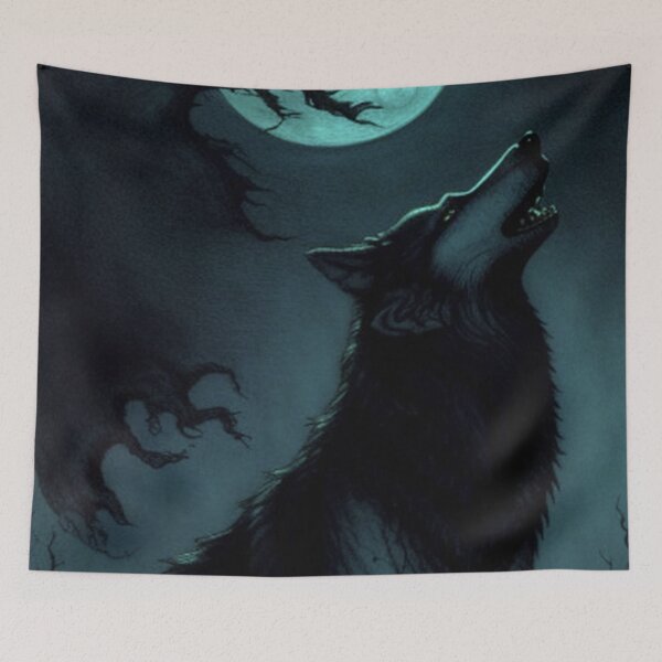 Item preview, Haunting Gothic Vampire Wolf designed and sold by TheDarkWardrobe.