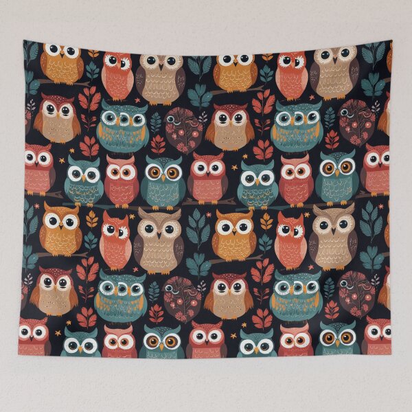Item preview, Owl minimalist pattern for printing designed and sold by Artkitokri.