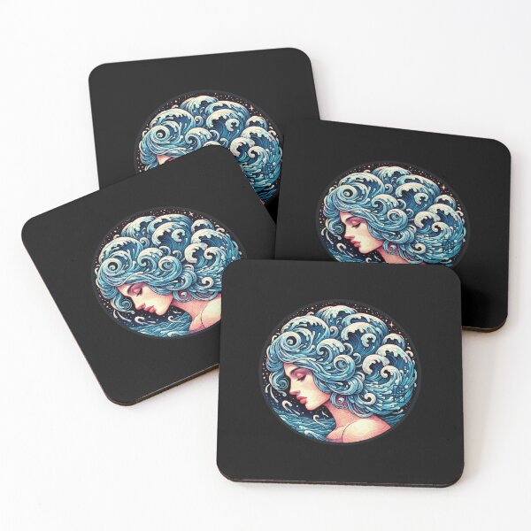 Item preview, ZODIAC Aquarius - Astrological AQUARIUS - AQUARIUS - ZODIAC sign - Van Gogh style- 14 designed and sold by ArtProjectShop.