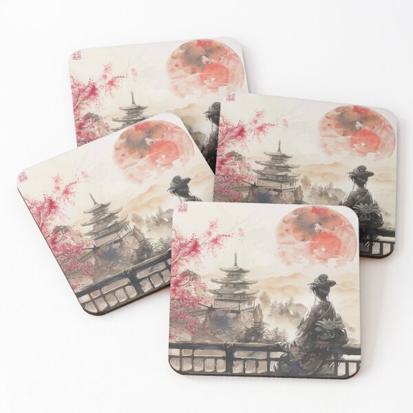 Item preview, Japanese Art, Cherry blossom balcony designed and sold by NostosArt.