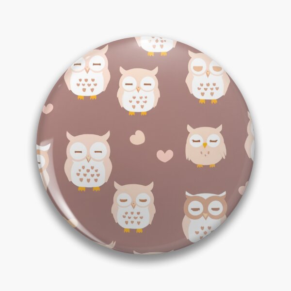 Item preview, Love Owl minimalist pattern for printing designed and sold by Artkitokri.