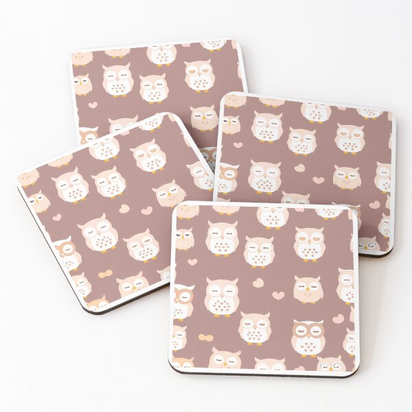 Item preview, Love Owl minimalist pattern for printing designed and sold by Artkitokri.