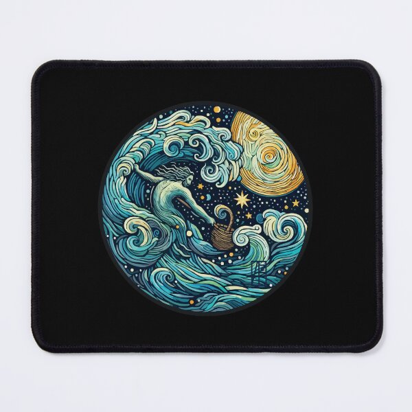 Item preview, ZODIAC Aquarius - Astrological AQUARIUS - AQUARIUS - ZODIAC sign - Van Gogh style - 15 designed and sold by ArtProjectShop.