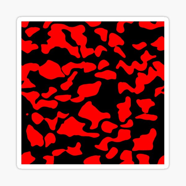 Artikel-Vorschau von Schwarzes und rotes Kuhdruckmuster, designt und verkauft von TheRulerofEarth.