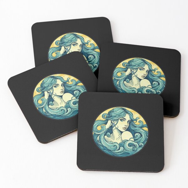 Item preview, ZODIAC Aquarius - Astrological AQUARIUS - AQUARIUS - ZODIAC sign - Van Gogh style - 16 designed and sold by ArtProjectShop.