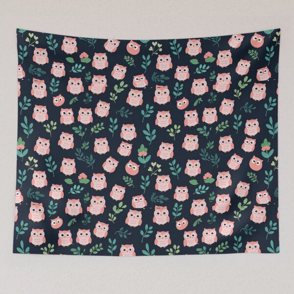 Item preview, Cute Owl minimalist pattern for printing designed and sold by Artkitokri.