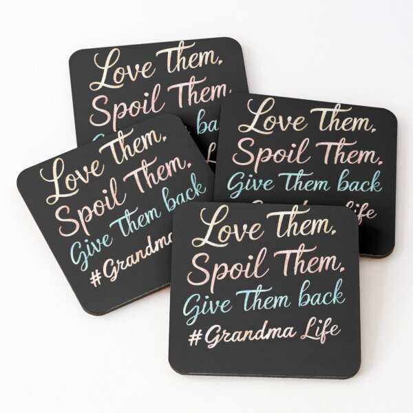 Item preview, Grandma Life, Love Them Spoil Them Give Them Back, Fun Grandparent Gift, Glitter Text designed and sold by RiffRaffGraffix.