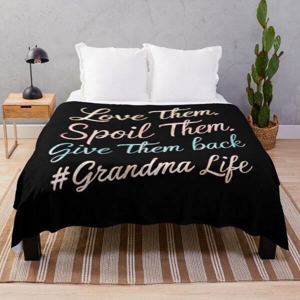 Item preview, Grandma Life, Love Them Spoil Them Give Them Back, Fun Grandparent Gift, Glitter Text designed and sold by RiffRaffGraffix.