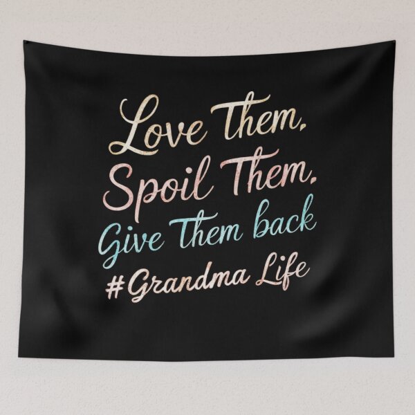 Item preview, Grandma Life, Love Them Spoil Them Give Them Back, Fun Grandparent Gift, Glitter Text designed and sold by RiffRaffGraffix.