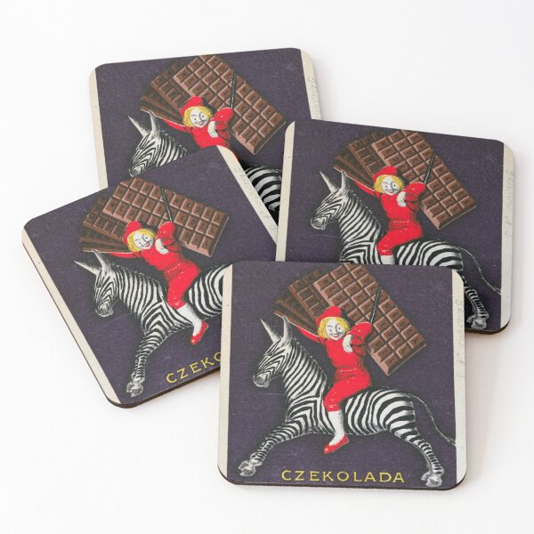 Item preview, Vintage Postcard Advertising E. Wedel Chocolate Featuring a Zebra and a Boy designed and sold by VintageBazaar.