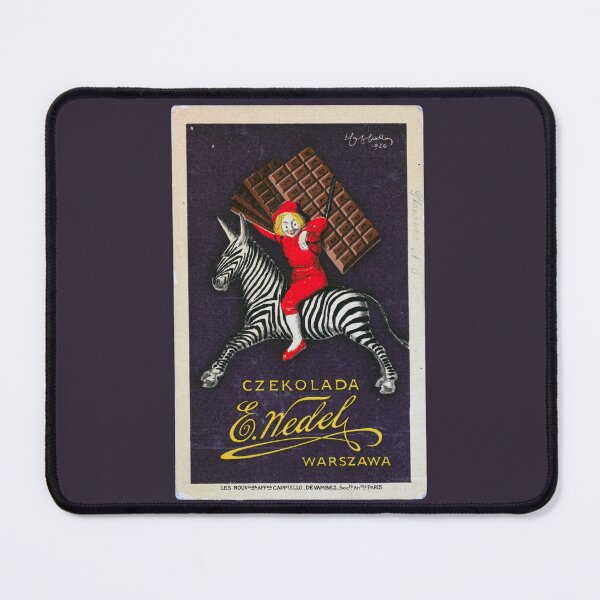 Item preview, Vintage Postcard Advertising E. Wedel Chocolate Featuring a Zebra and a Boy designed and sold by VintageBazaar.