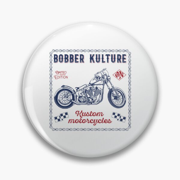 Item preview, Vintage custom motorcycle blue red designed and sold by OlegNaches.