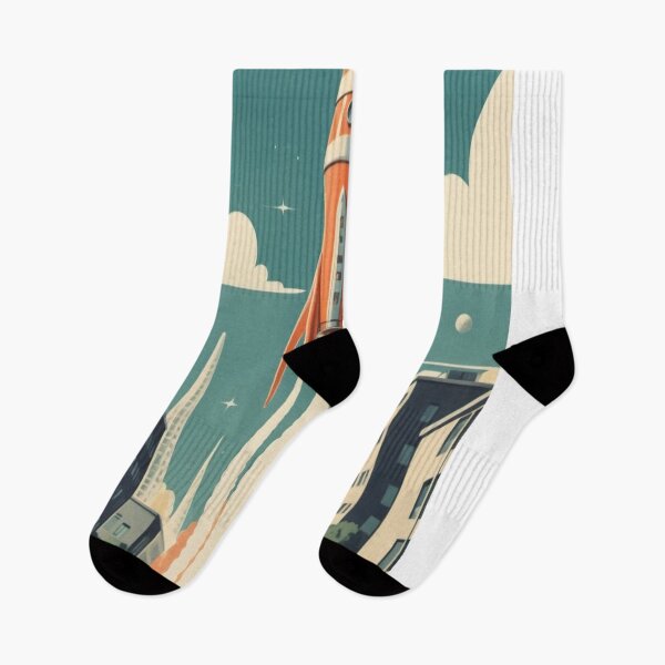 Item preview, Retro Rocket Launch - Vintage Space Age designed and sold by eXtraHumans.