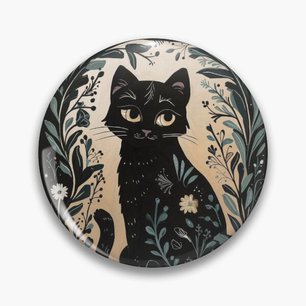 Item preview, Floral cat designed and sold by WildernessTints.