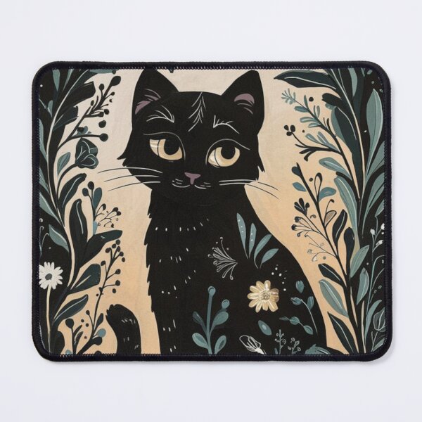 Item preview, Floral cat designed and sold by WildernessTints.