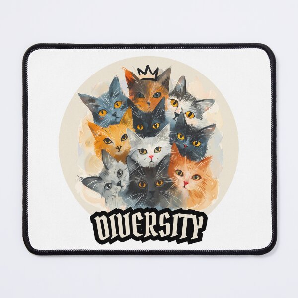 Item preview, Cat Clan Celebrating Diversity designed and sold by NatureStyle555.