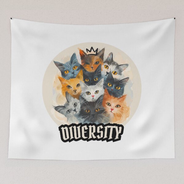Item preview, Cat Clan Celebrating Diversity designed and sold by NatureStyle555.